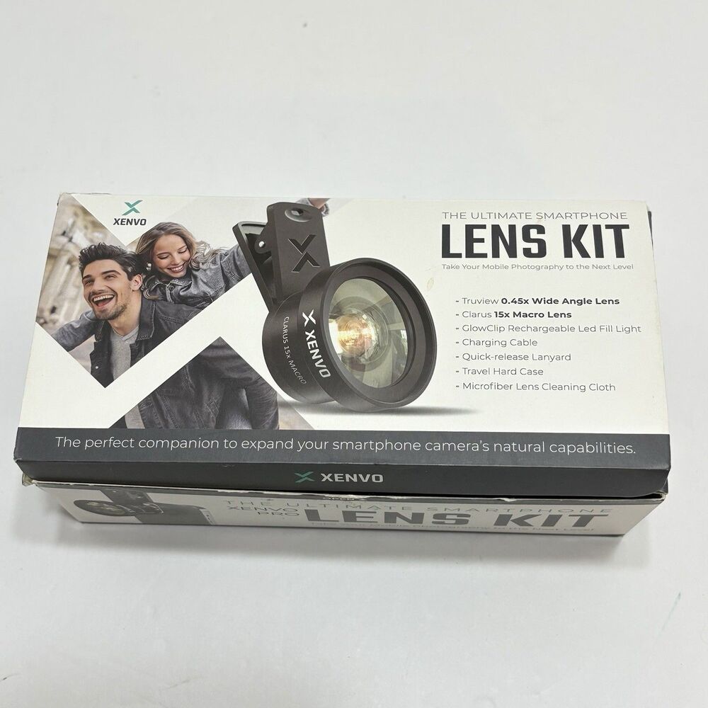 Xenvo Pro Lens Kit for iPhone, Samsung, Pixel, Macro and Wide Angle Lens